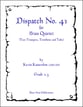 Dispatch No. 41 Brass Quartet cover